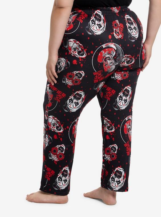 Hot Topic Terrifier 2 Art The Clown Girls Pajama Pants Plus Size MULTI