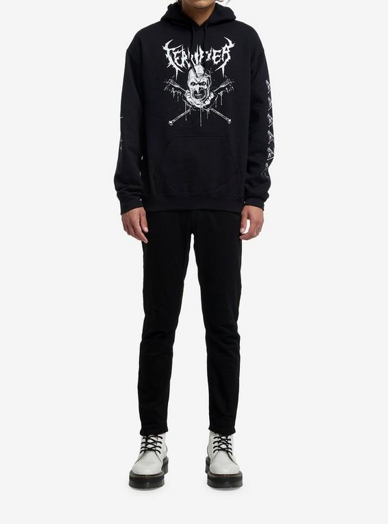 Hot Topic Terrifier Vertebrae33 Art The Clown Weapons Hoodie BLACK