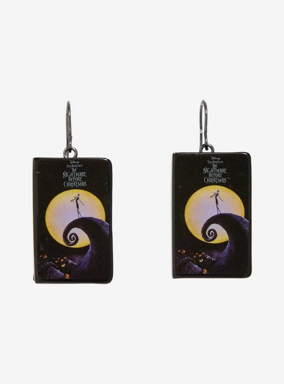 Hot Topic The Nightmare Before Christmas VHS Drop Earrings