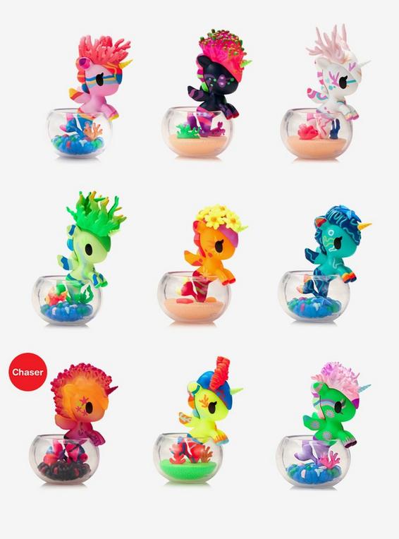 Hot Topic Tokidoki Neon Reef Mermicorno Blind Box Figure