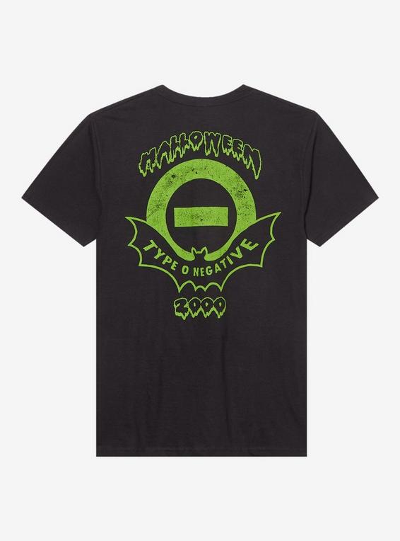 Hot Topic Type O Negative Halloween 2000 Two-Sided T-Shirt BLACK