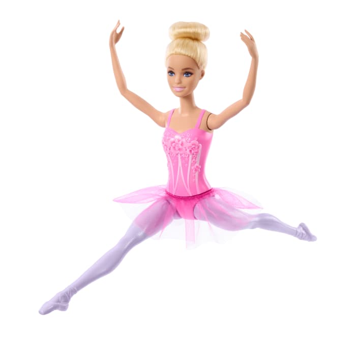 Hot Wheels Barbie Ballerina Doll Blonde Fashion Doll Wearing Purple Removable Tutu
