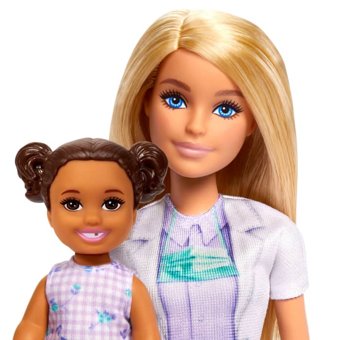 Hot Wheels Barbie Dentist Doll With Blonde Fashion Doll 1 Kid Doll Medical Doctor Furniture & Accessories