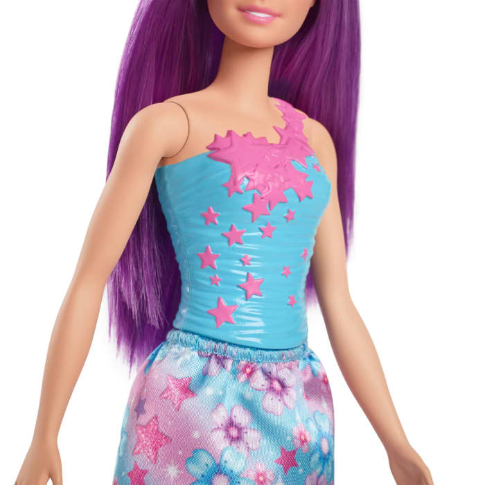 Hot Wheels Barbie Fantasy Doll & Unicorn Toy Set - Includes Saddle Brush & Accessories