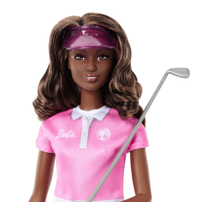 hot wheels Barbie Golfer Fashion Doll in Golf Uniform includes Visor & Golf Club Accessories