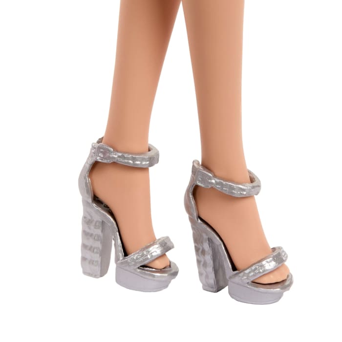 Hot Wheels Barbie Mattel 80Th Anniversary Ruby-Red Celebration Fashion Doll Wearing Red Dress With Accessories