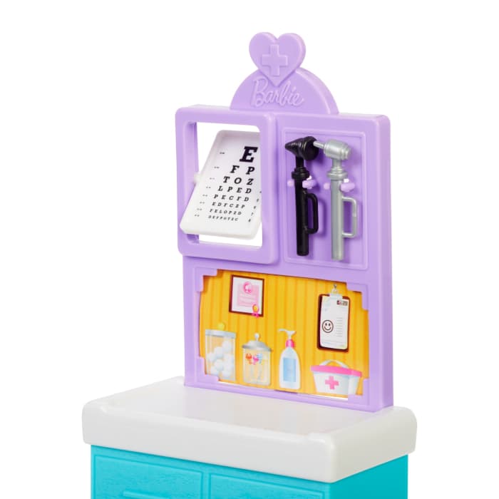 Hot Wheels Barbie Pediatrician Doll And Doctor Playset With Accessories Purple Scrubs Barbie Toys