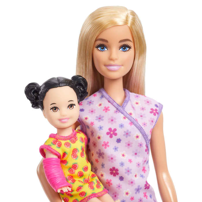 hot wheels Barbie Pediatrician Doll And Doctor Playset With Accessories Purple Scrubs Barbie Toys