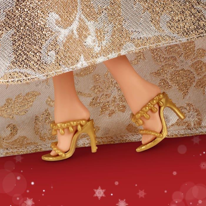 Hot Wheels Barbie Signature 2025 Holiday Barbie Fashion Doll Seasonal Collector Light Brown Hair With Silver & Gold Gown