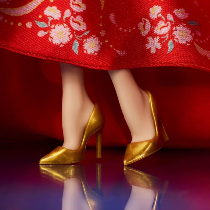 Hot Wheels Barbie Signature Lunar New Year Barbie Doll Collectible With Qipao Dress & Golden Accessories