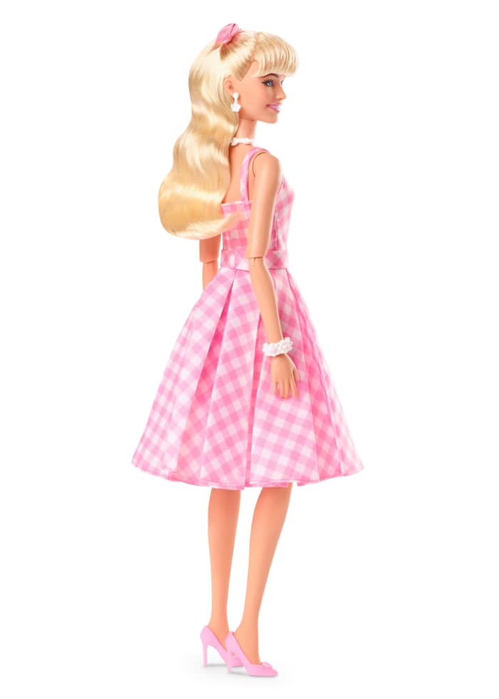 Hot Wheels Barbie The Movie Collectible Doll Margot Robbie As Barbie In Pink Gingham Dress