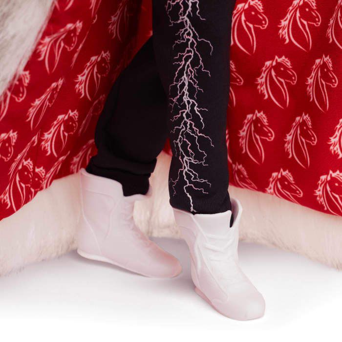 Hot Wheels Barbie The Movie Collectible Ken Doll Wearing Faux Fur Coat And Black Fringe Vest