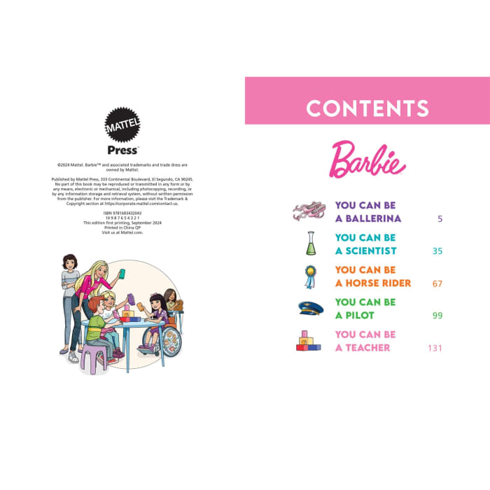 Hot Wheels Barbie: You Can Be 5 Minute Storybook Collection (Ages 3 - 7)