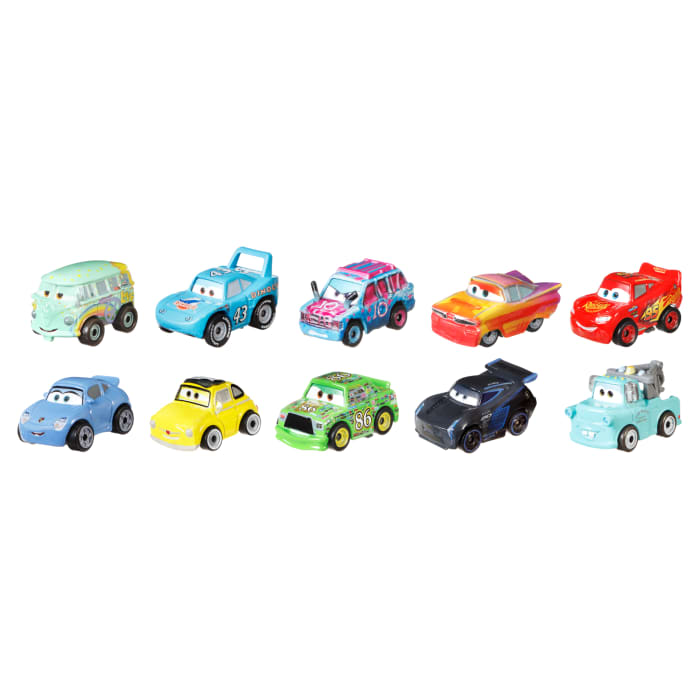 hot wheels Disney And Pixar Cars Mini Racers 10 Pack Of Collectible Vehicles