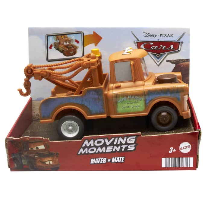 Hot Wheels Disney And Pixar Cars Moving Moments Mater Toy Truck With Moving Eyes & Mouth