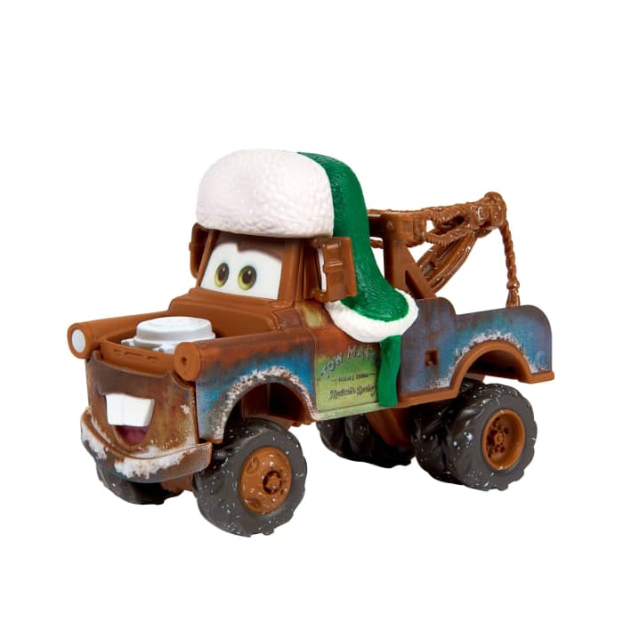 Hot Wheels Disney And Pixar Cars Winter Die-Cast Multipack Set Of 5 Toy Vehicles & 2 Plastic Accessories