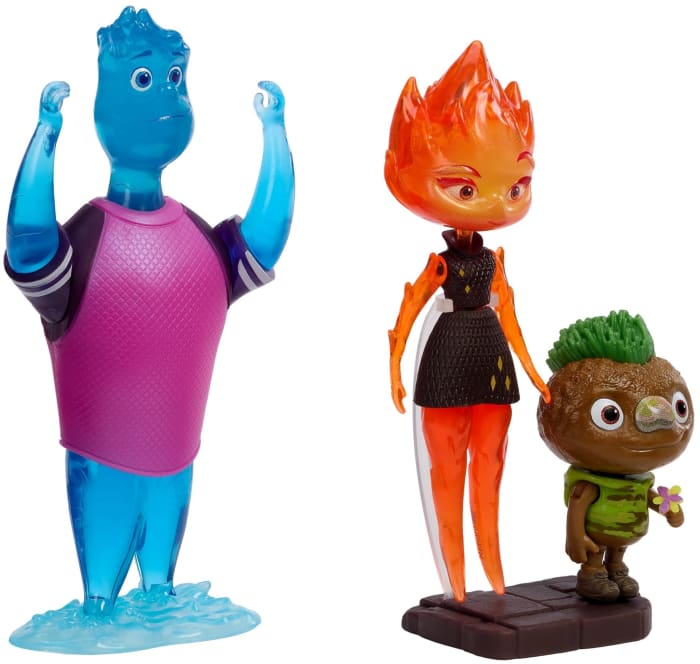 Hot Wheels Disney And Pixar Elemental Action Figure 3 Packs Authentic Posable Movie Toys