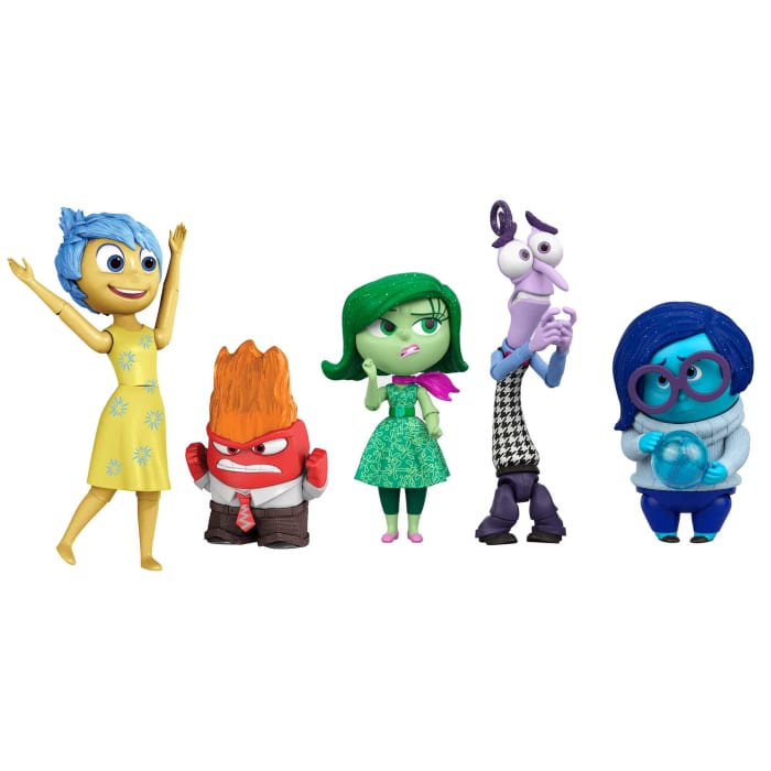 hot wheels Disney and Pixar Inside Out Storytellers Pack Collectible Set With 5 Action Figures Emotions