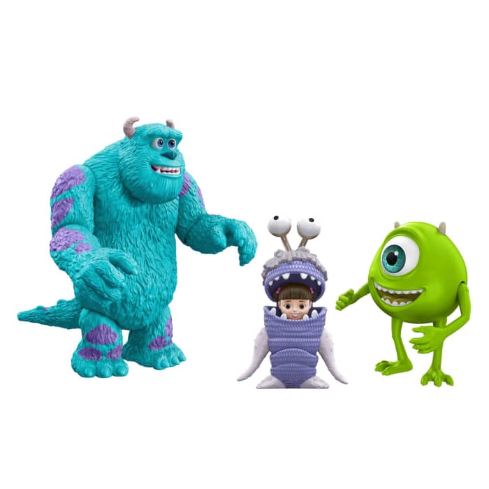 Hot Wheels Disney And Pixar Monsters Inc. Set With 3 Action Figures Get Boo Home Storytellers Pack