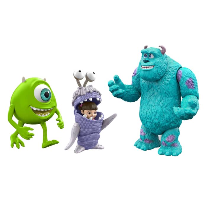 hot wheels Disney and Pixar Monsters Inc. Set With 3 Action Figures Get Boo Home Storytellers Pack