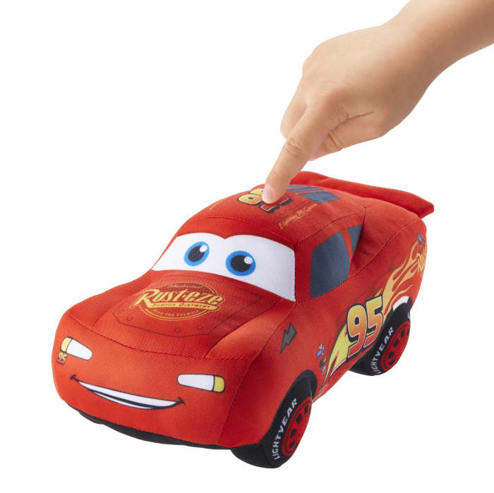 hot wheels Disney And Pixar's Cars Lightning Mcqueen Talking Soft Plush 15 Sounds And Phrases