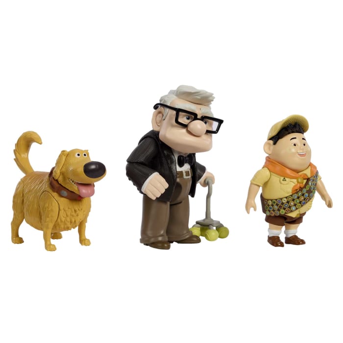 Hot Wheels Disney And Pixar Up Set With 3 Action Figures Journey To Paradise Falls Storytellers Pack