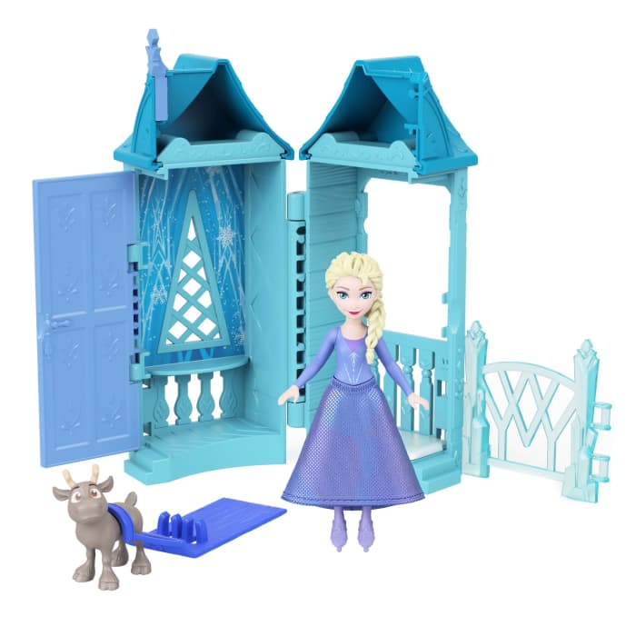 Hot Wheels Disney Frozen Arendelle Small Doll Playset With 5 Surprises Including Doll