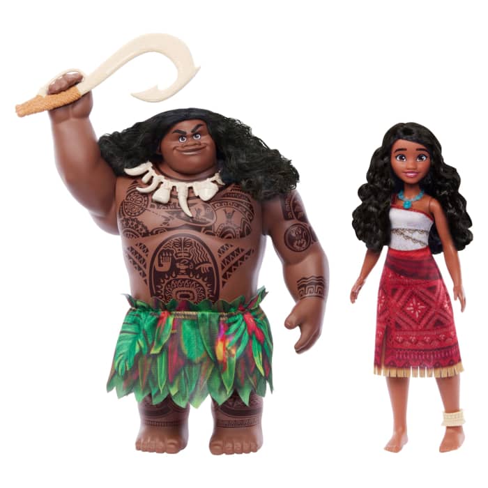 Hot Wheels Disney Moana 2 Moana & Maui Voyager Set With 2 Fashion Dolls & 4 Accessories Inspired By The Movie