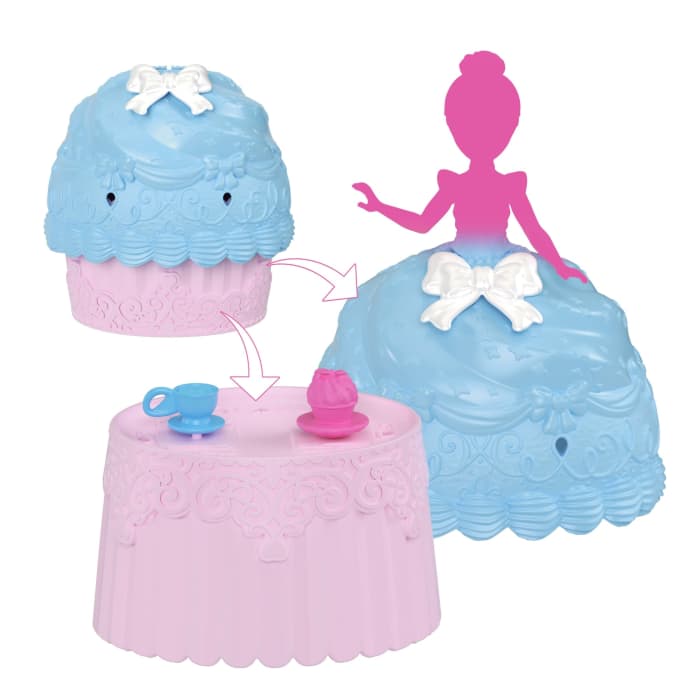 Hot Wheels Disney Princess Cupcake Small Doll Reveal With 5 Surprises Including Doll & 2 Accessories