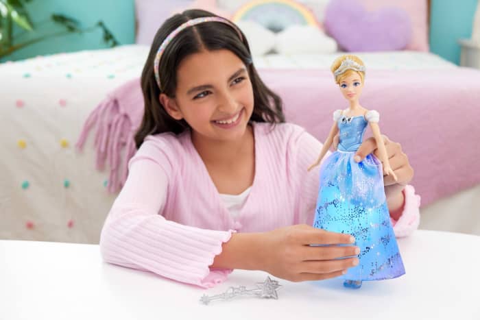 hot wheels Disney Princess Enchanted Ballgown Cinderella Fashion Doll With Lights & Sounds inspired By Movie