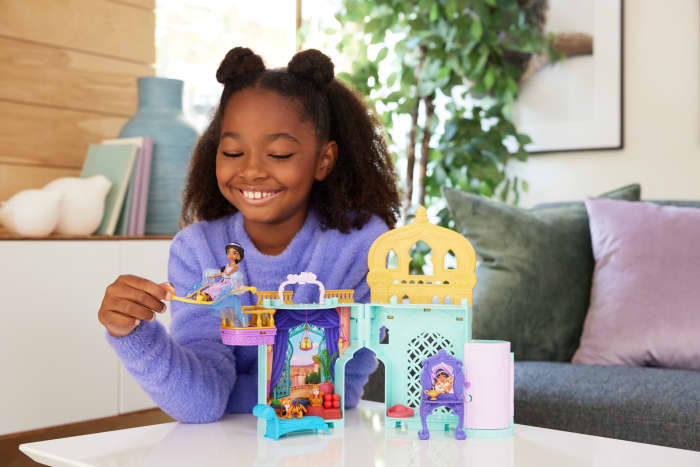 hot wheels Disney Princess Jasmine Stacking Castle Doll House With Small Doll inspired By Disney Movie Aladdin