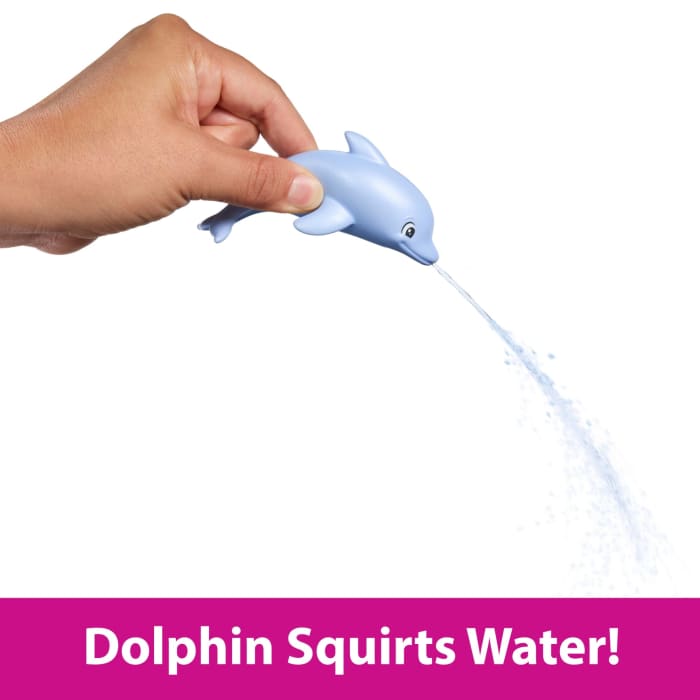 Hot Wheels Disney Princess Ocean Friends Ariel Swimming Mermaid Doll With Squirt Toy Figure & 4 Accessories