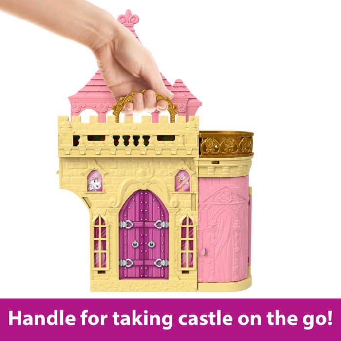 Hot Wheels Disney Princess Toys Belle's Stacking Castle Gifts For Kids