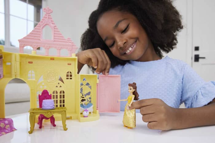 hot wheels Disney Princess Toys Belle's Stacking Castle Gifts For Kids