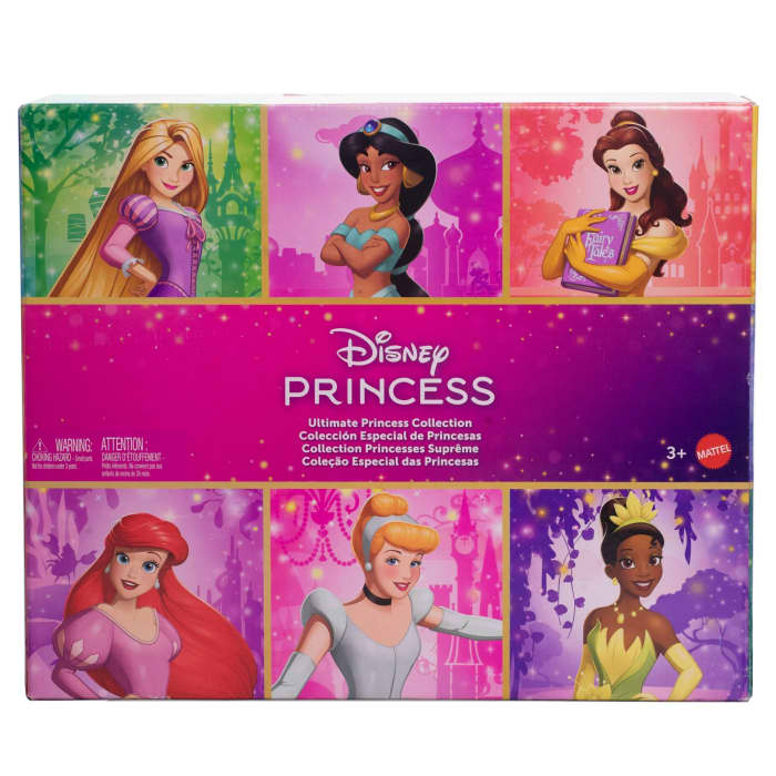 Hot Wheels Disney Princess Ultimate Princess Collection With 13 Fashion Dolls In Sparkling Outfits & Accessories