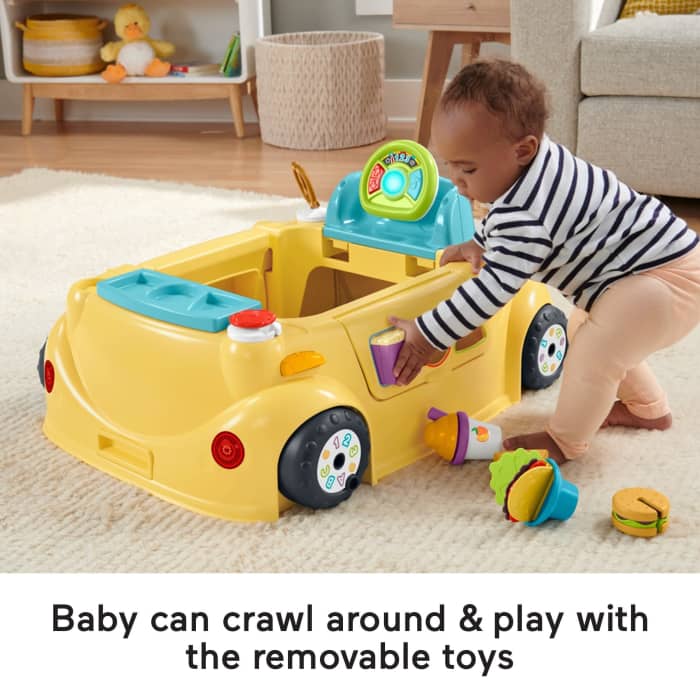 Hot Wheels Fisher-Price 2-in-1 Servin’ Up Fun Jumperoo Baby Activity Center With Music Lights & Smart Stages