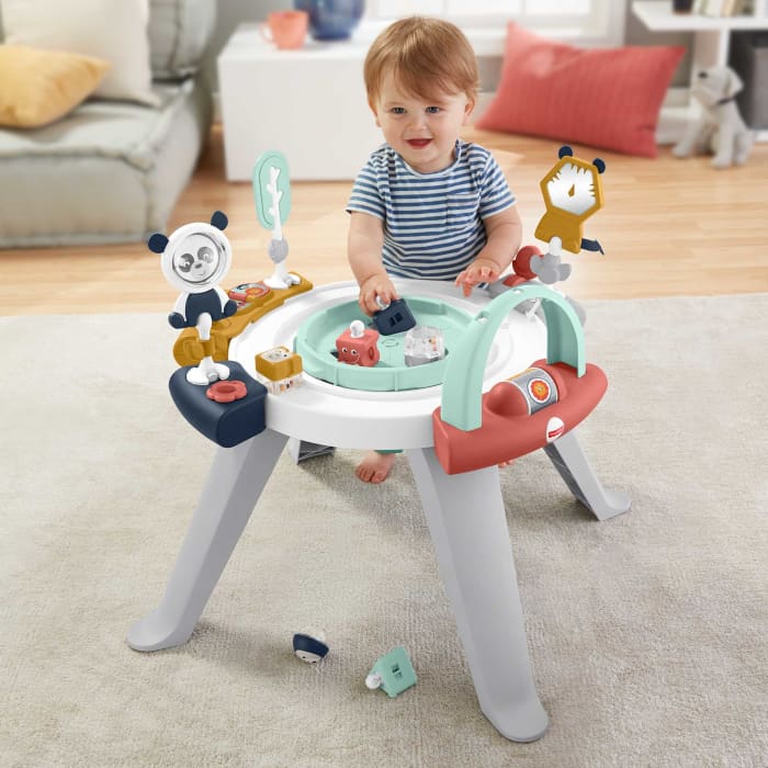 Hot Wheels Fisher-Price 3-In-1 Spin & Sort Activity Center Baby Toy & Toddler Play Table
