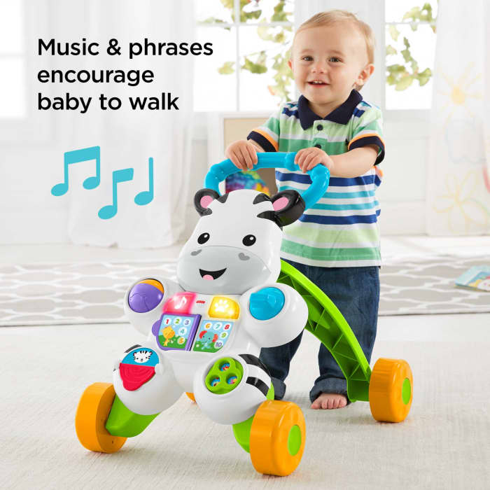 Hot Wheels Fisher-Price Baby Walker With Lights Music And Activities Learn With Me Zebra Walker