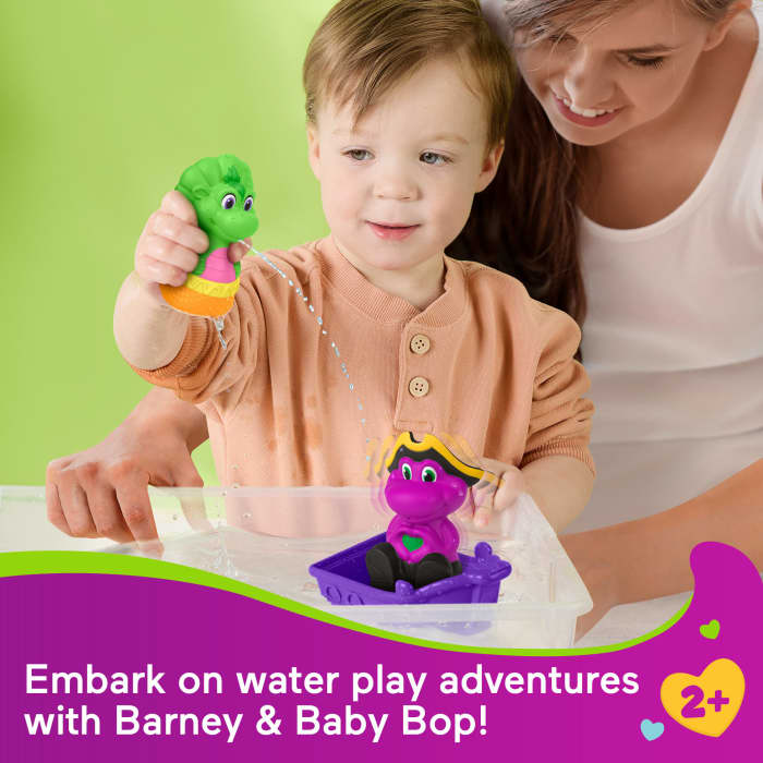 hot wheels Fisher-Price Barney's World Water Fun Pirate Ship 4-Piece Set For Water Play