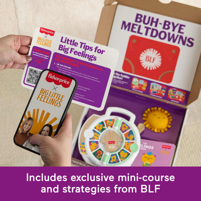 Hot Wheels Fisher-Price Big Little Feelings Calm Down Kit Set Of Toys & Tips For Toddlers & Kids