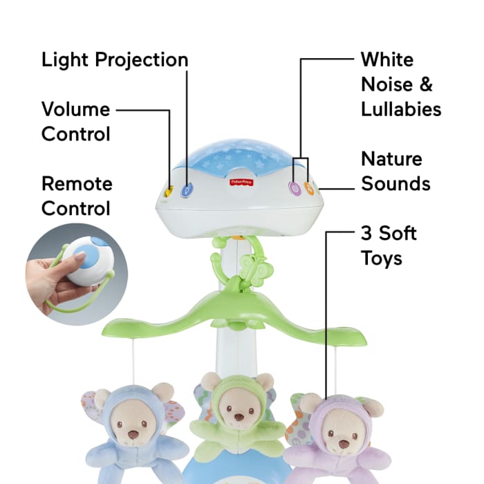 hot wheels Fisher-Price Butterfly Dreams 3-in-1 Projection Mobile