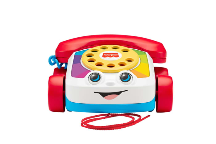 Hot Wheels Fisher-Price Chatter Telephone Baby And Toddler Pull Toy Phone With Rotary Dial