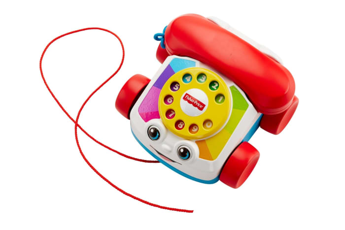 Hot Wheels Fisher-Price Chatter Telephone Baby And Toddler Pull Toy Phone With Rotary Dial
