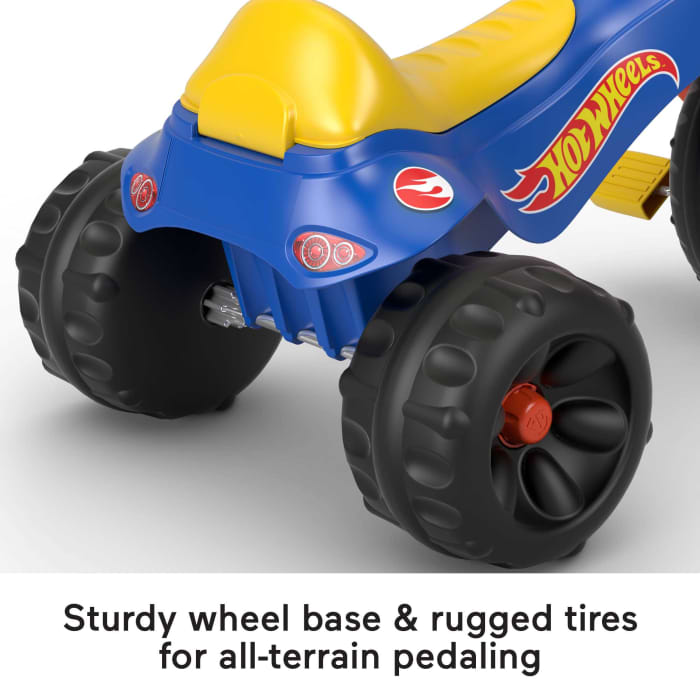 Hot Wheels Fisher-Price Hot Wheels Tough Trike Toddler Tricycle With Handlebar Grips