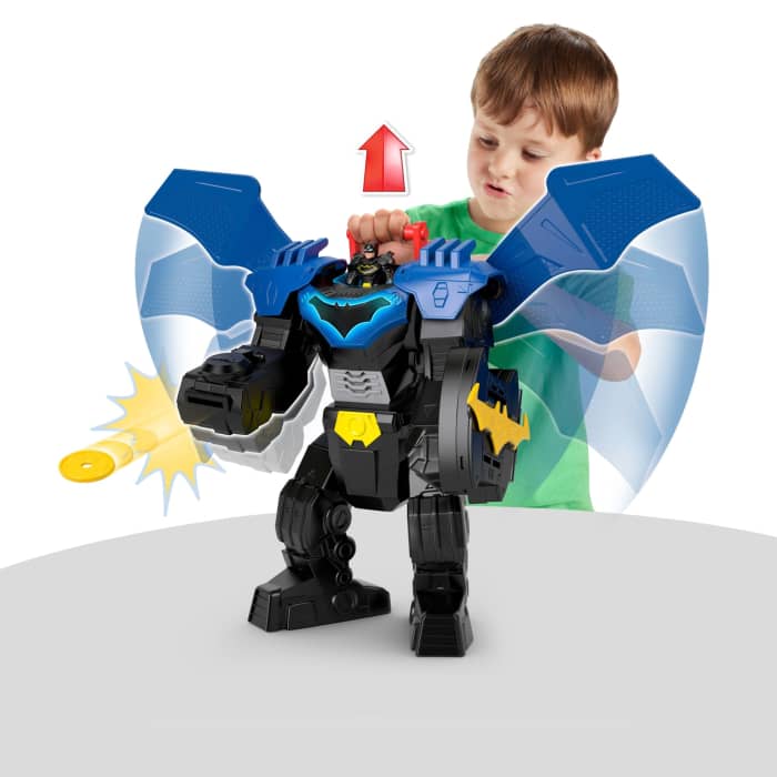 hot wheels Fisher-Price Imaginext DC Super Friends Batman Flight Mech Toy With Lights Sounds & Action Figure
