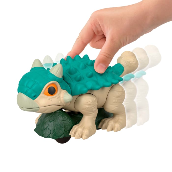 Hot Wheels Fisher-Price Imaginext Jurassic World Ankylosaurus Dinosaur Toy With Wheels & Wiggling Motion