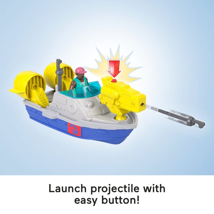 Hot Wheels Fisher-Price Imaginext Jurassic World Rebirth Aquachomp Chase Mosasaurus Dinosaur Toy Playset