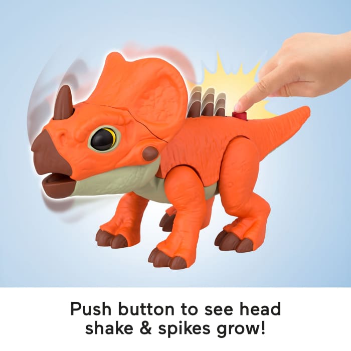 Hot Wheels Fisher-Price Imaginext Jurassic World Rebirth Aquilops Dinosaur Action Figure With Motion