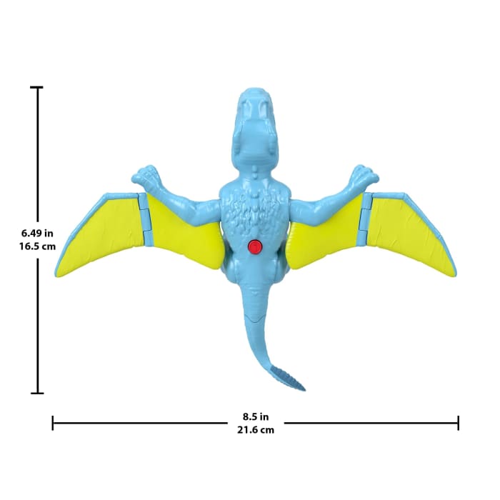 Hot Wheels Fisher-Price Imaginext Jurassic World Rebirth Dimorphodon Dinosaur Action Figure With Wing Motion
