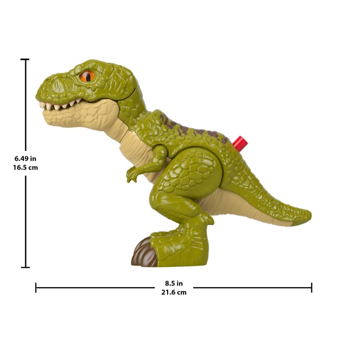 Hot Wheels Fisher-Price Imaginext Jurassic World Rebirth Tyrannosaurus Rex Dinosaur Action Figure With Motion